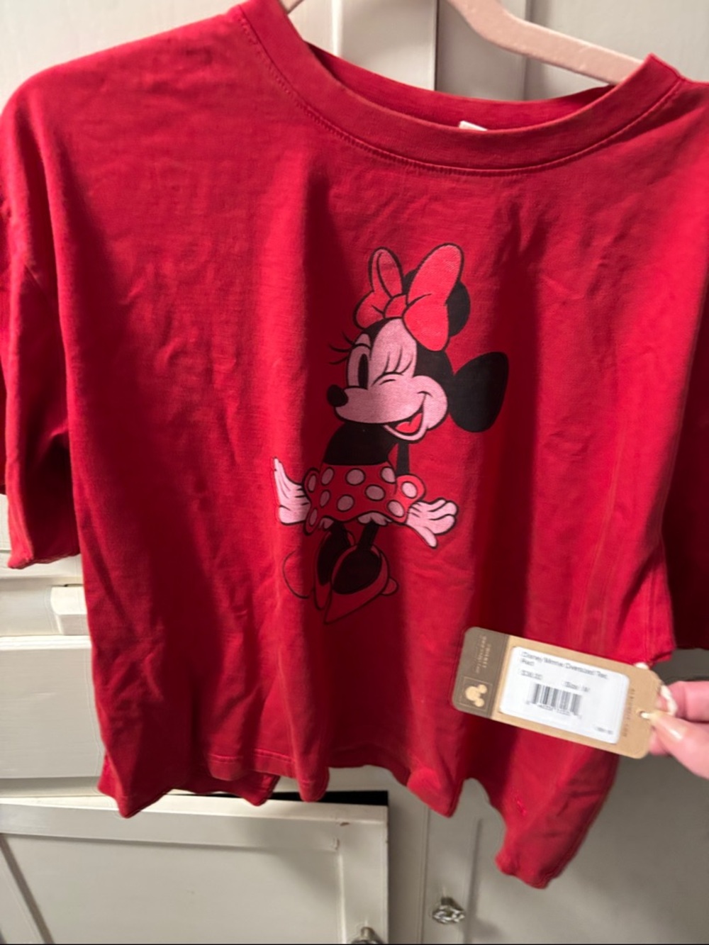 Disney Red Minnie Mouse Short Sleeve Tee